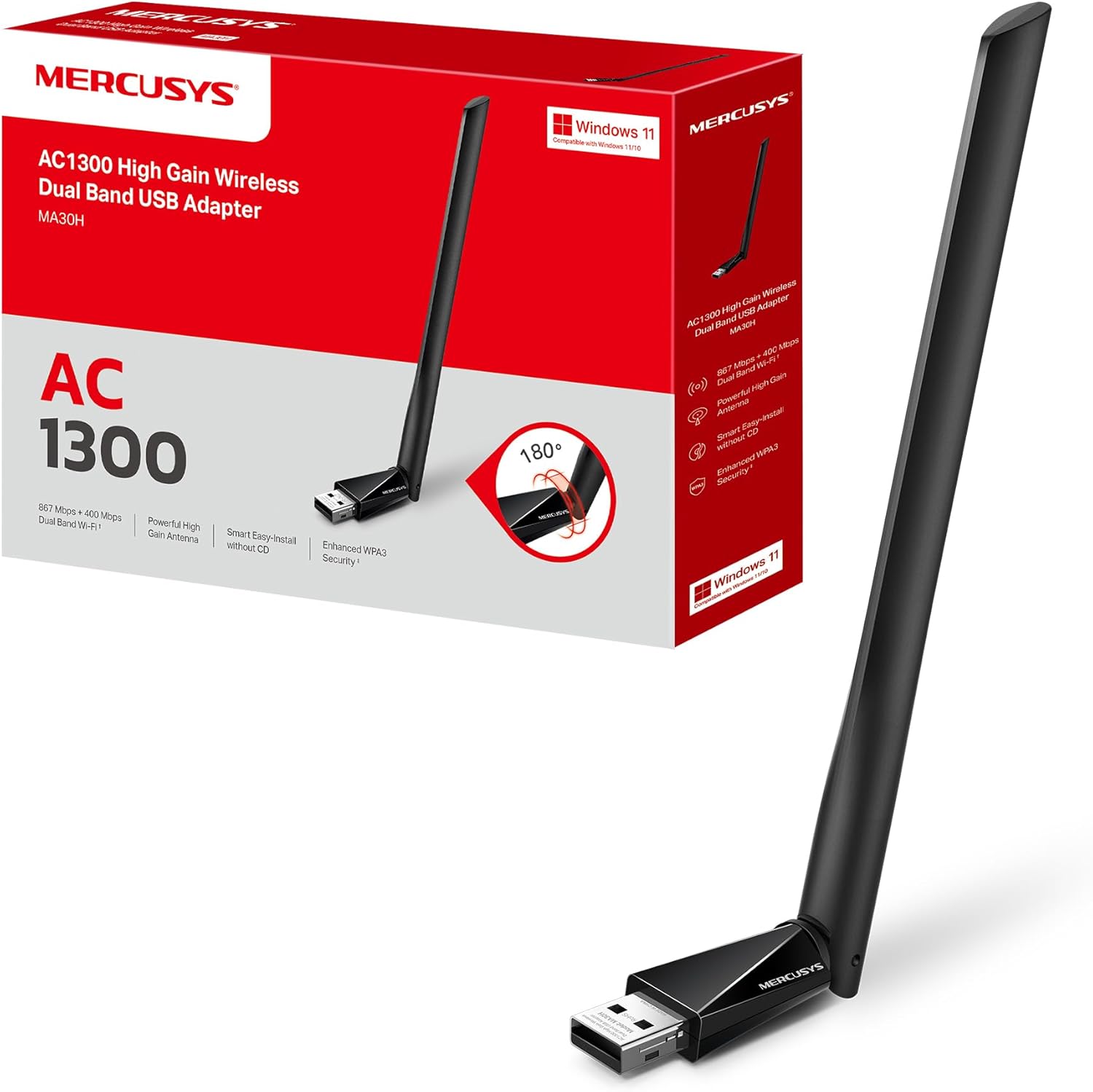 Mercusys TP-Link MA30H WiFi USB AC1300Mbps - immagine 1