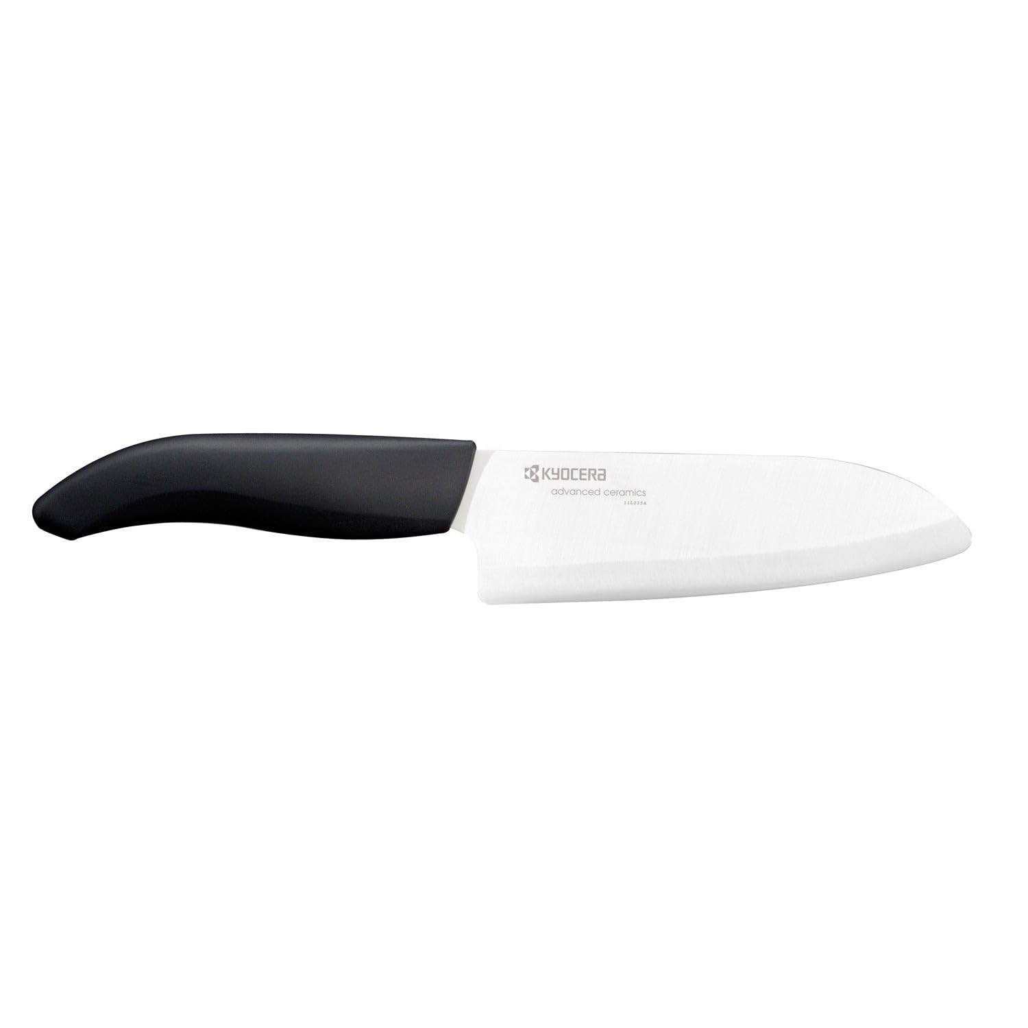 Kyocera FK140WH Coltello Santoku, Lama Ceramica Bianca, 140 mm, Manico ABS Nero