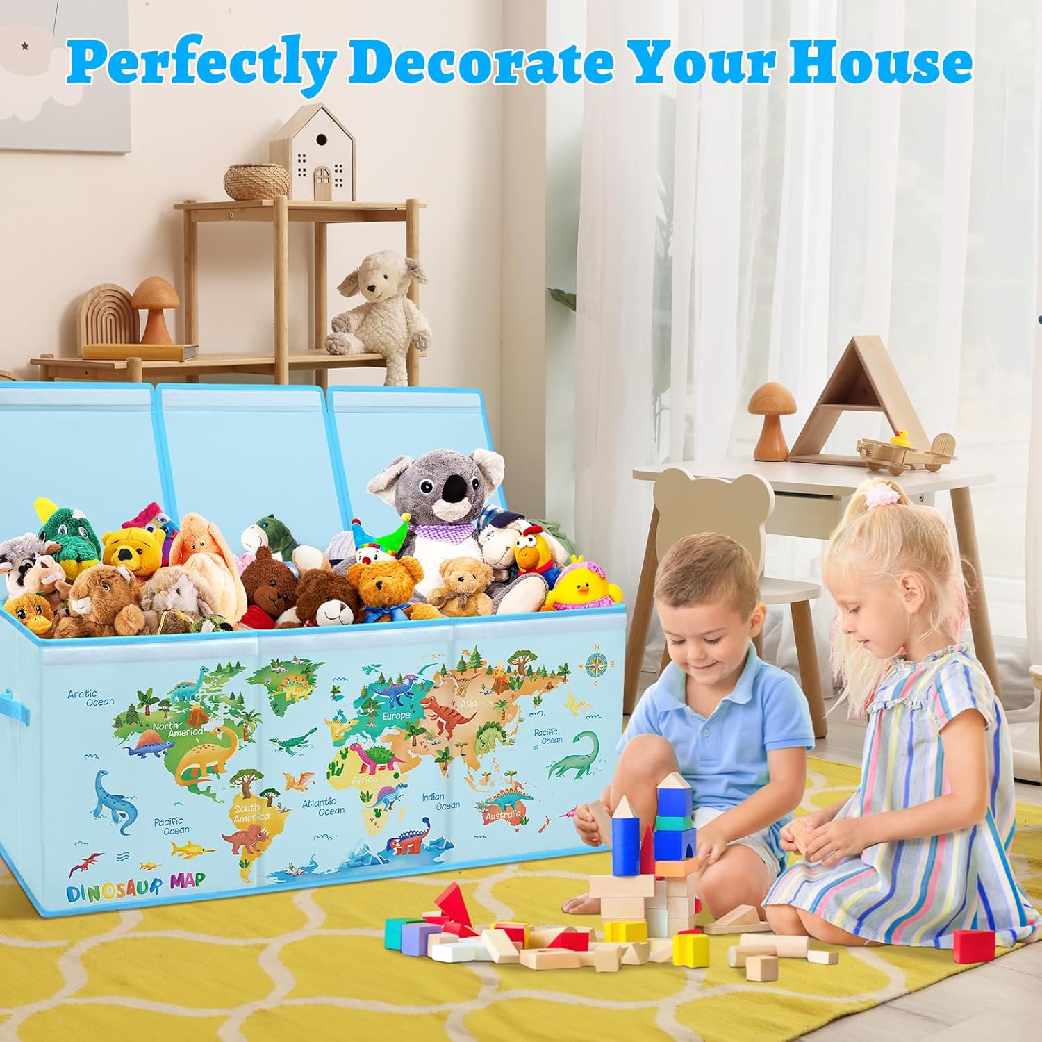 Contenitore Giochi Bambini Extra Large con Coperchio - immagine 5