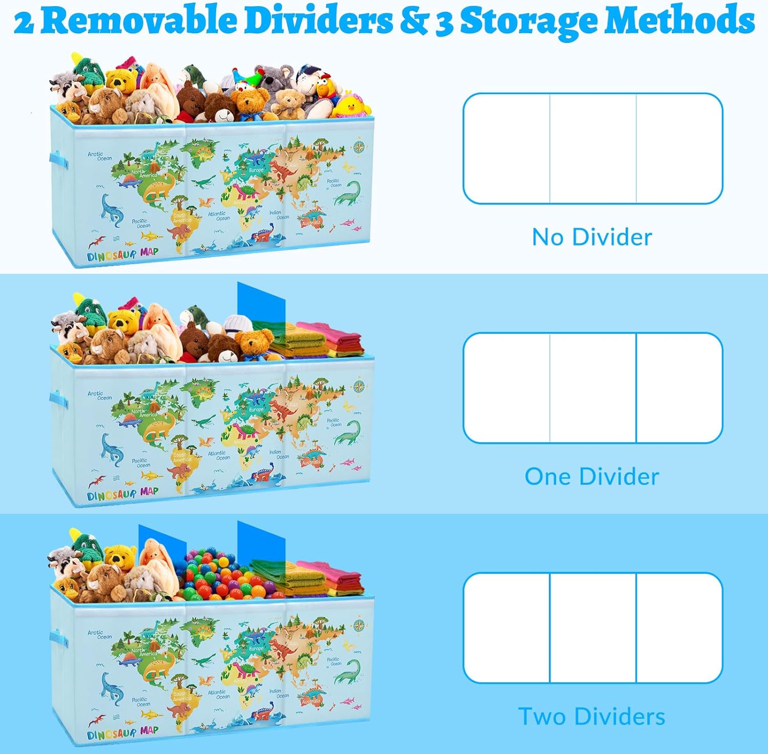 Contenitore Giochi Bambini Extra Large con Coperchio - immagine 7