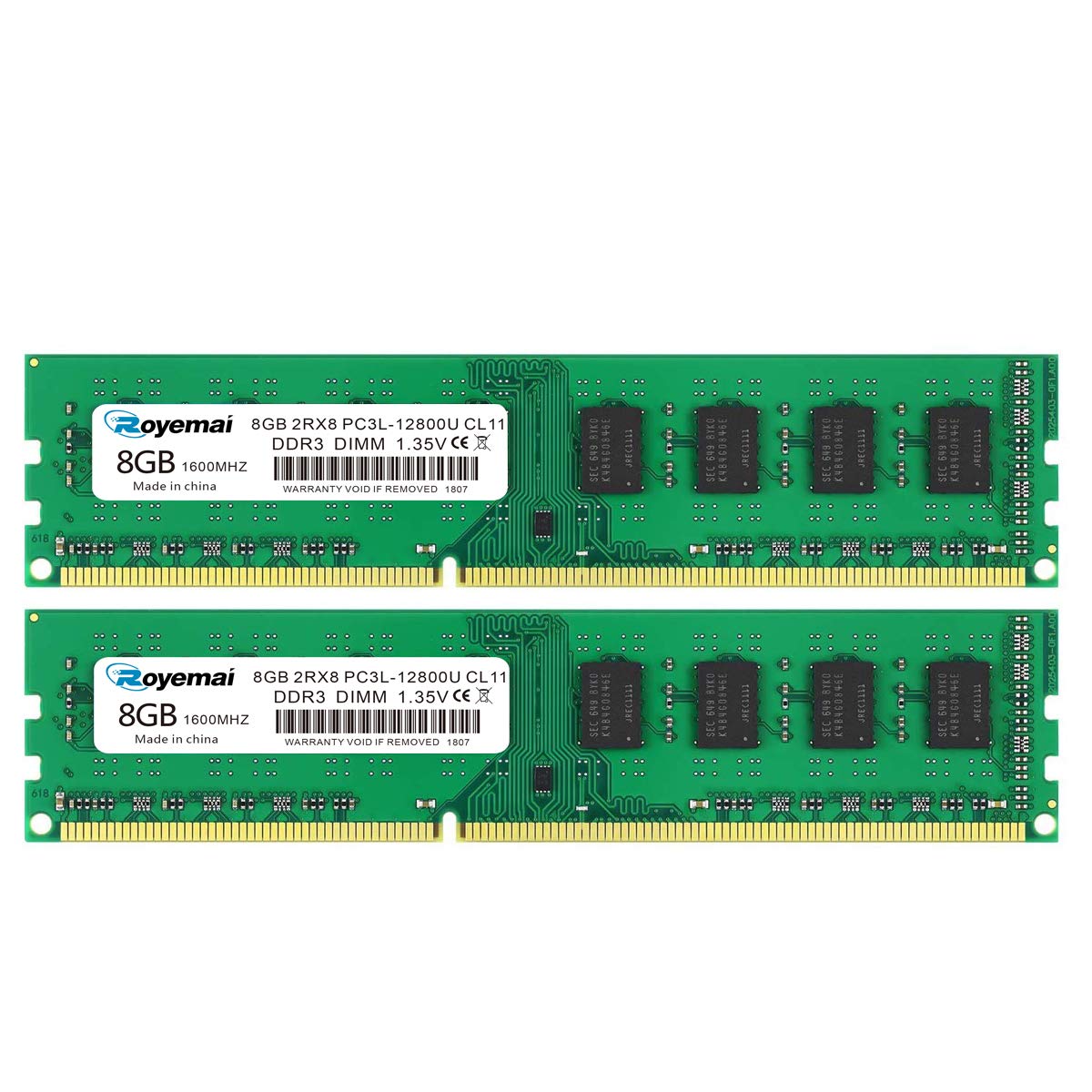Kit 16GB (2x8GB) DDR3 1600MHz PC3-12800U