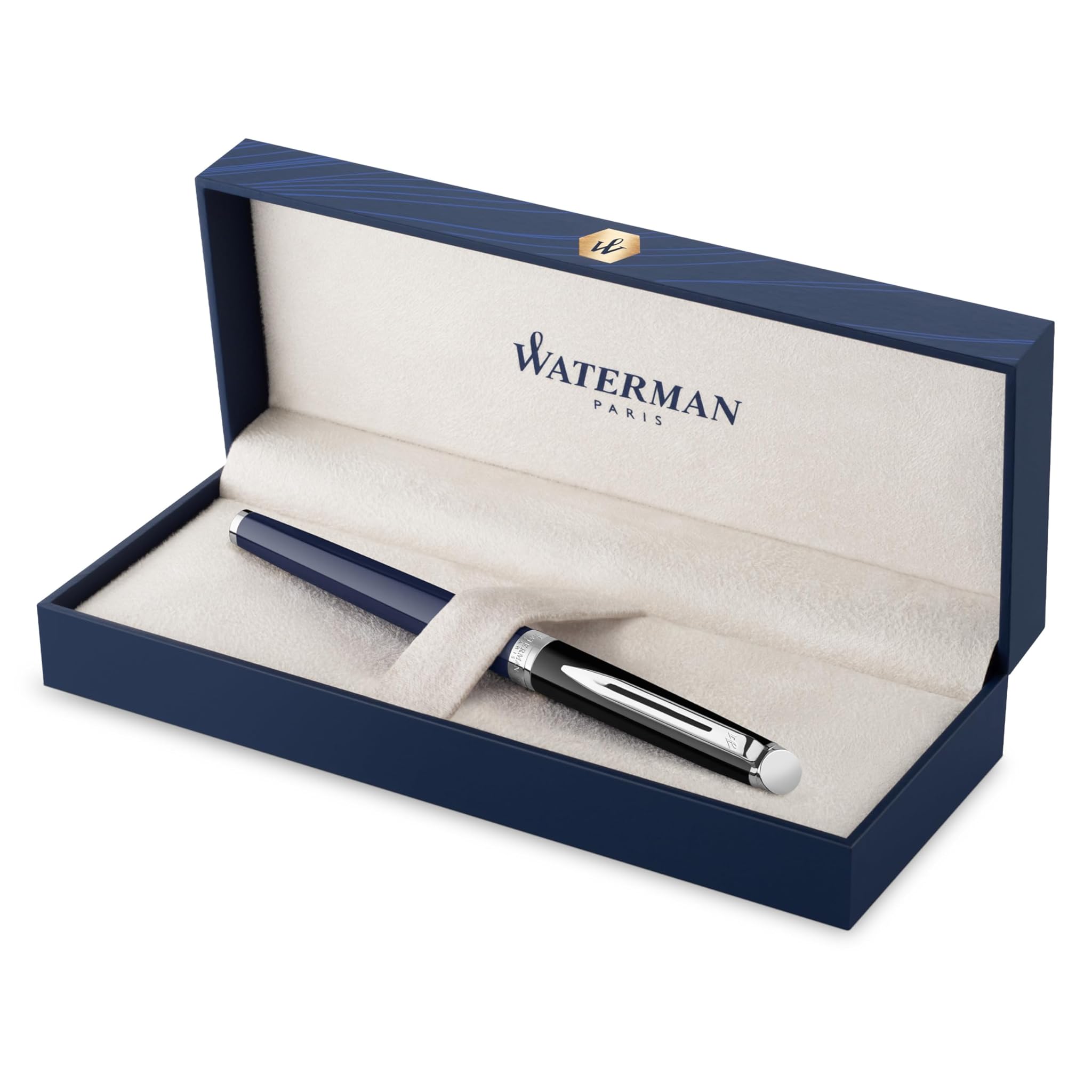 Waterman Hémisphère Penna Stilografica, Nera e Blu