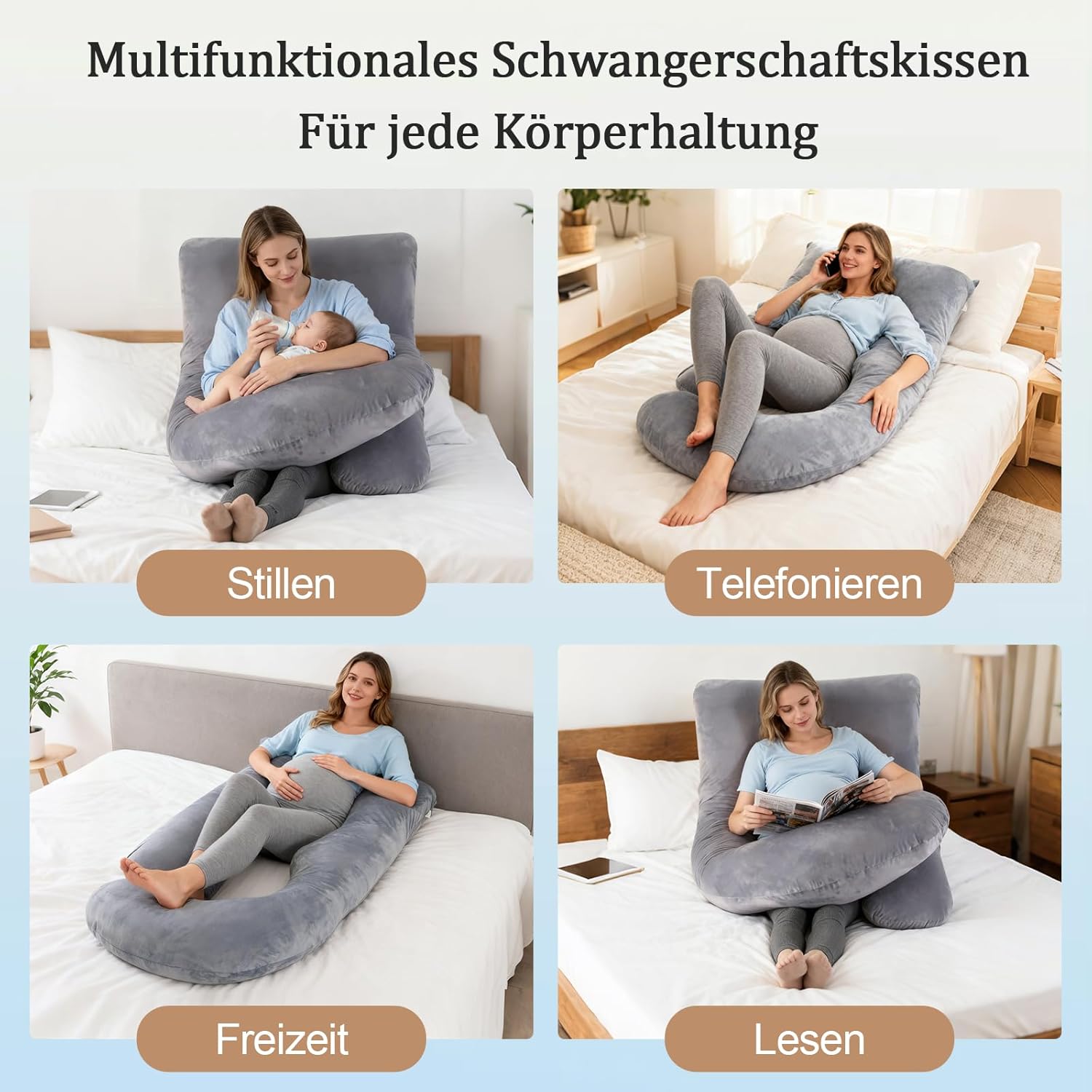 Cuscino Gravidanza e Allattamento a U 145cm - immagine 2