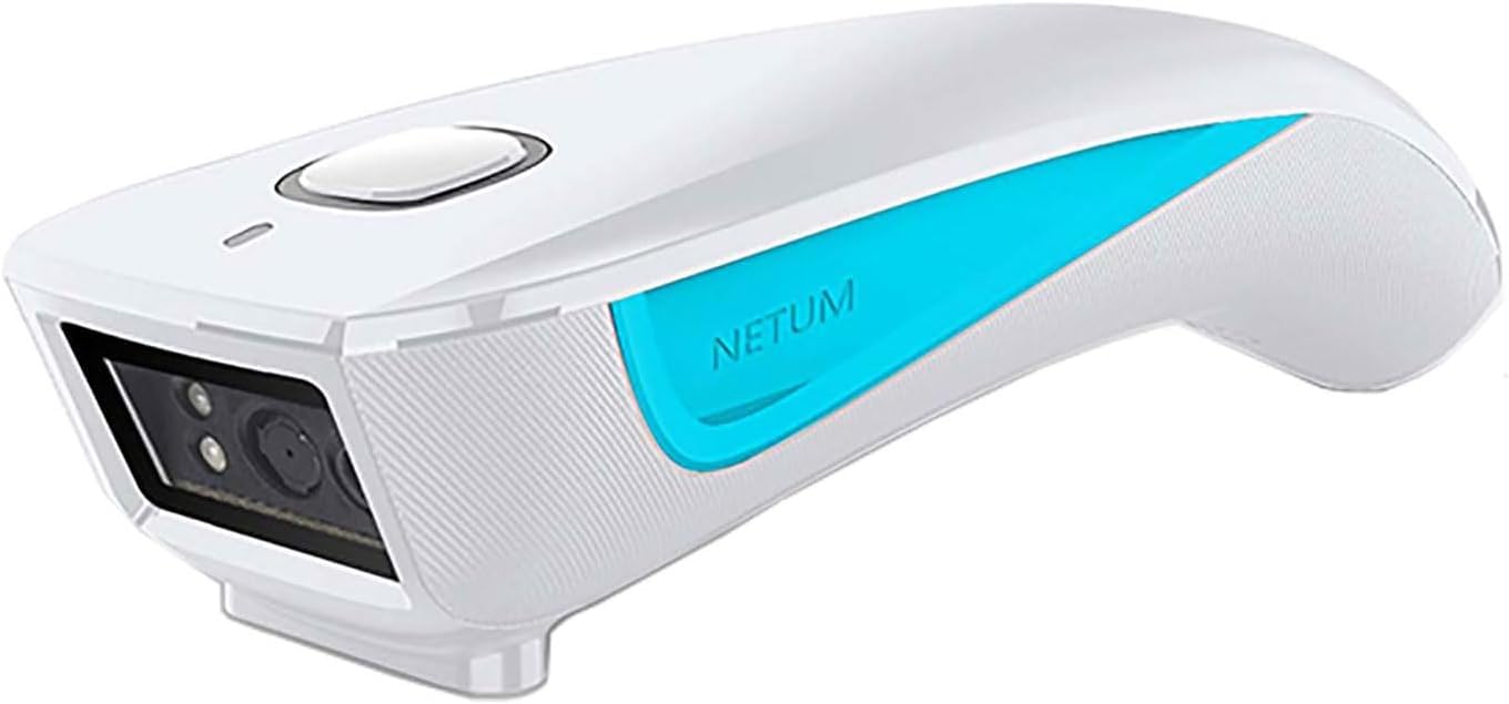 Netum Mini Scanner Codici a Barre QR 3 in 1 Bianco