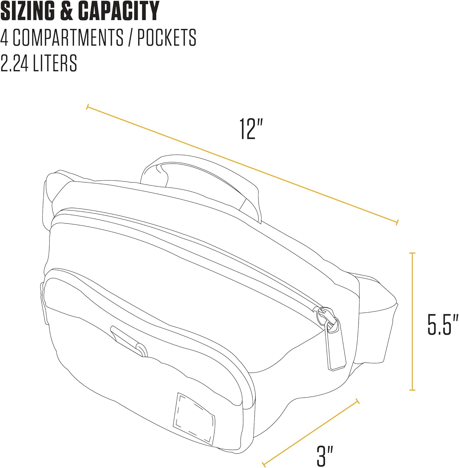 Carhartt Marsupio Regolabile, Durevole e Resistente - immagine 5