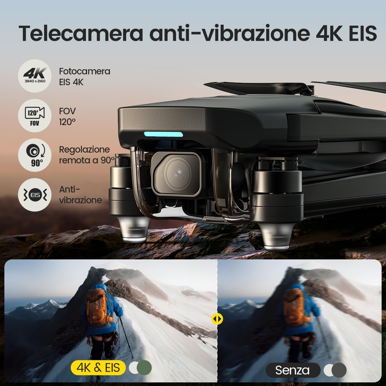 Holy Stone HS175G Drone con Telecamera 4K e GPS - immagine 2