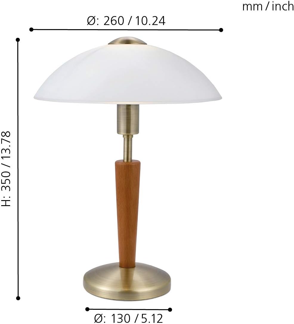 EGLO Solo 1 - Lampada da Tavolo 1 Luce E14 - immagine 5