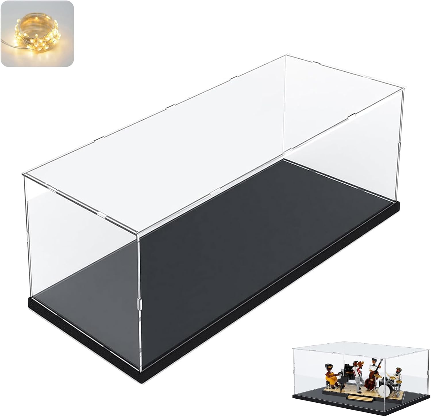 Vetrina Acrilico per Lego 21334 Jazz Quartet 50x20x20cm - immagine 1