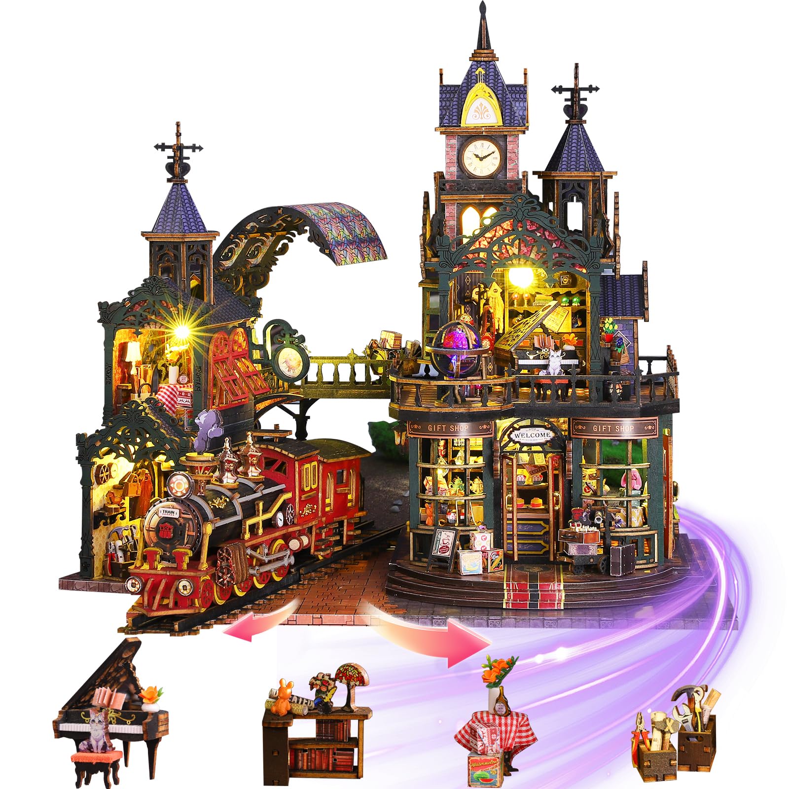 Mostop Kit Fai da Te Casa delle Bambole in Miniatura