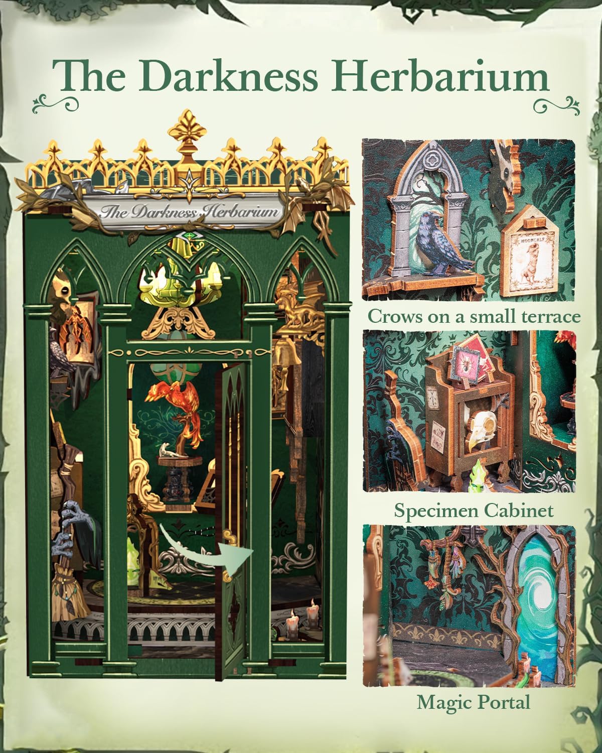 CUTEBEE Kit Booknook - Casa delle Bambole Miniatura Fai da Te - immagine 4