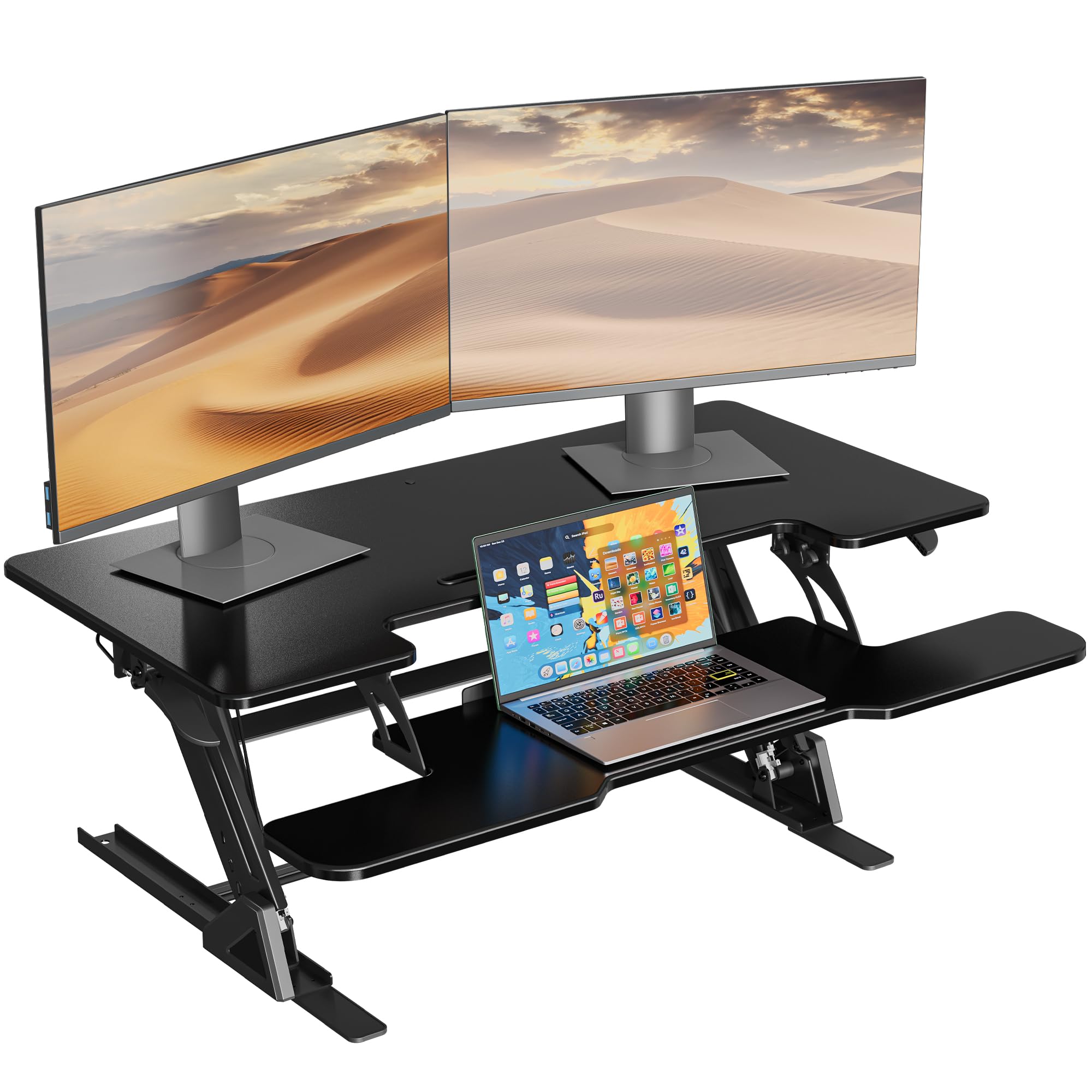 Bontec Scrivania Regolabile in Altezza 107x52,2cm