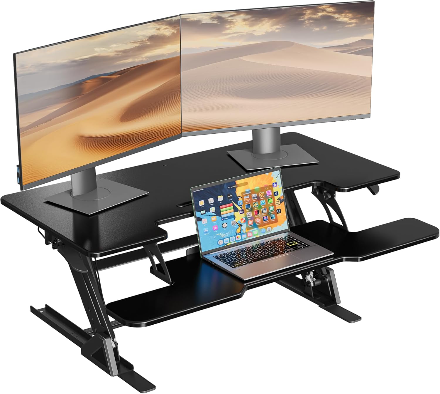 Bontec Scrivania Regolabile in Altezza 107x52,2cm - immagine 1