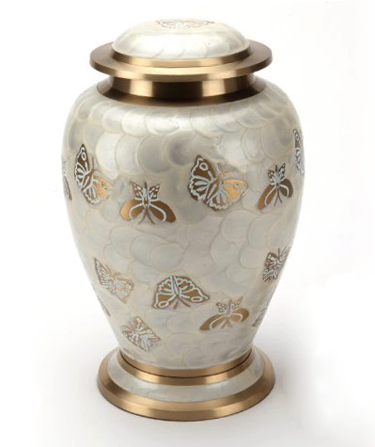 Esplanade Urna Crematoria in Ottone Bianco