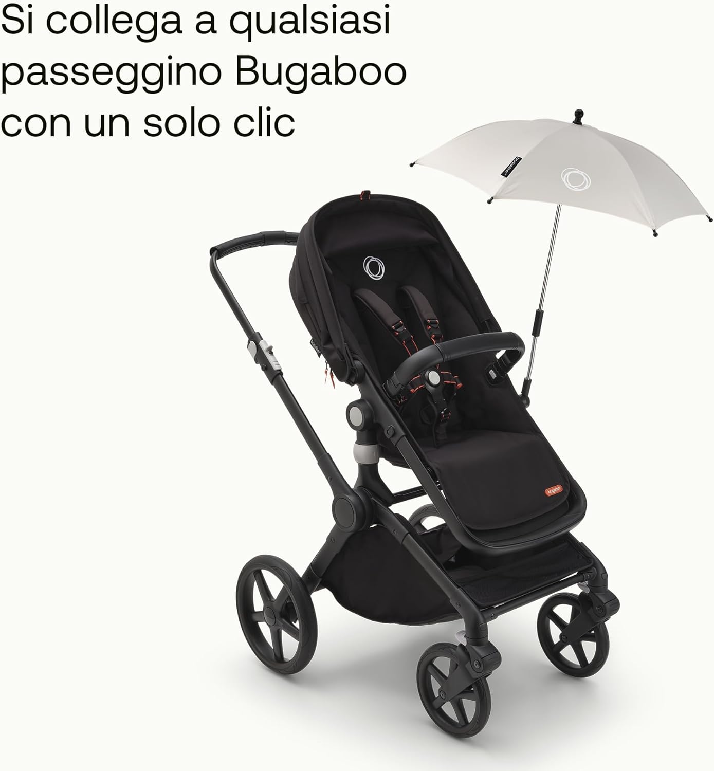 Ombrellino parasole Bugaboo+, fresh white - immagine 3
