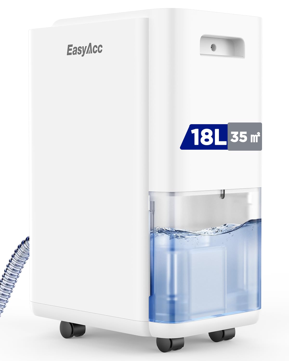 Easyacc Deumidificatore Casa Portatile Silenzioso 18L/giorno