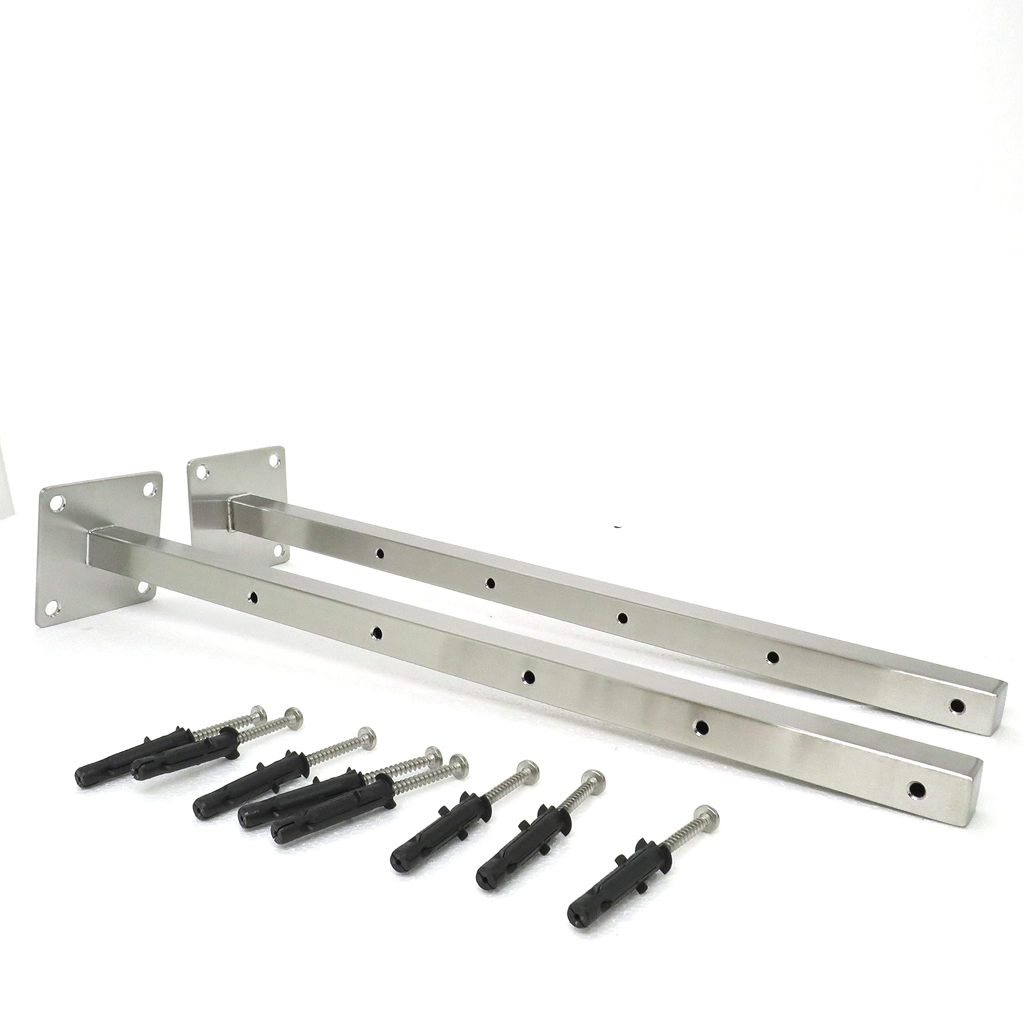 INOXLM Bracci per Stendibiancheria a Muro in Acciaio Inox