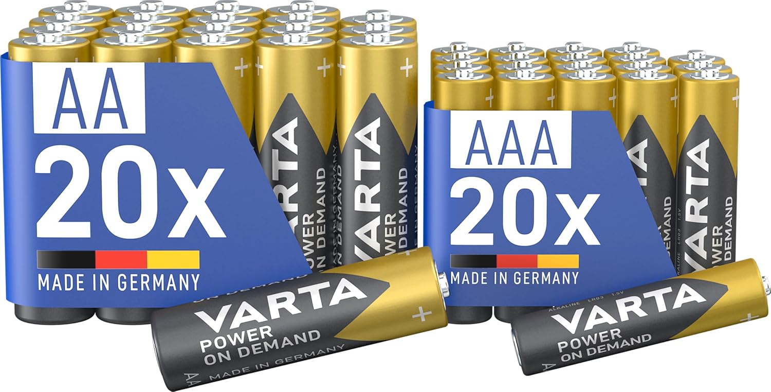 Varta Batterie 20x AA & 20x AAA - Mix Pack 40 - immagine 1
