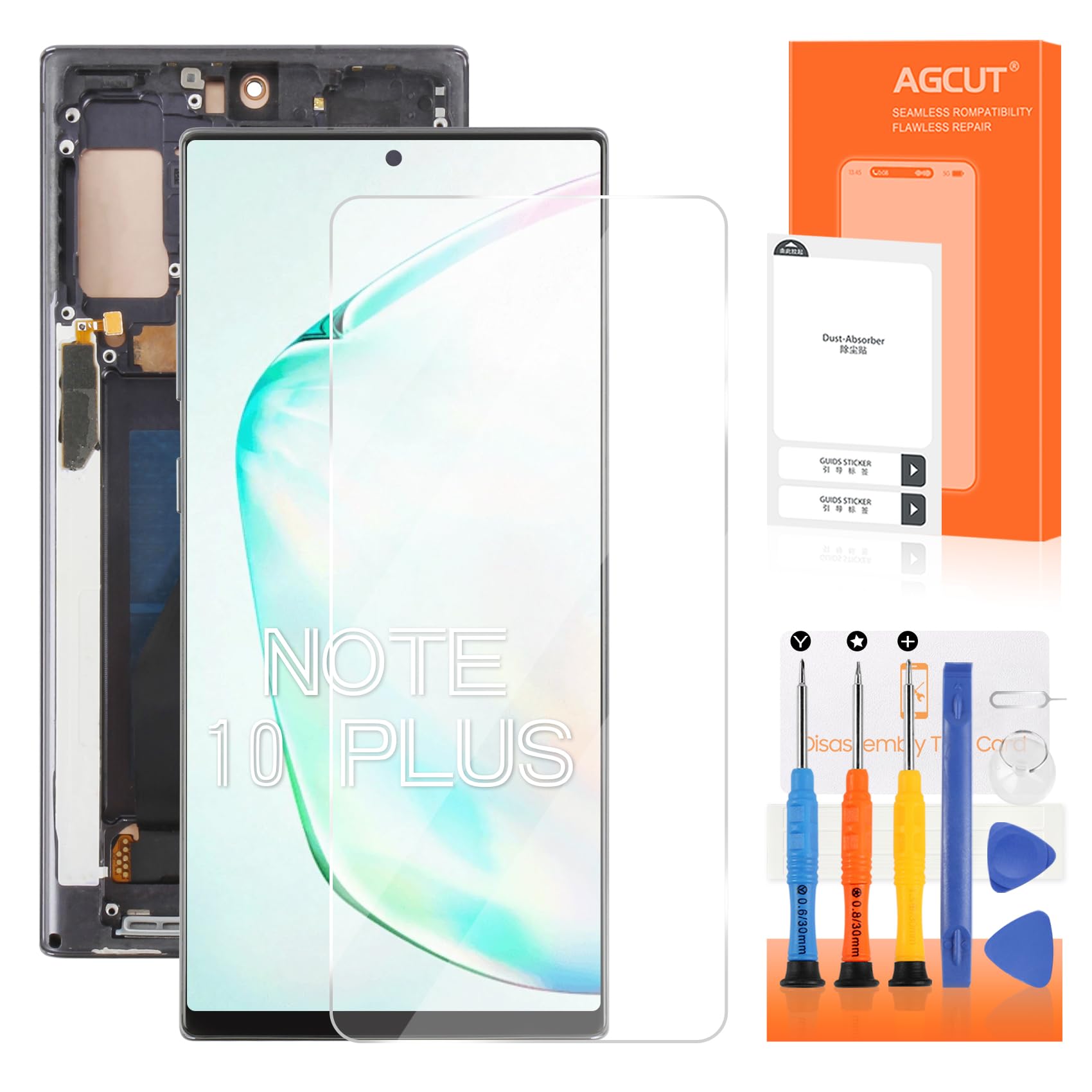 AGCUT Schermo Ricambio per Samsung Galaxy Note 10+ Plus