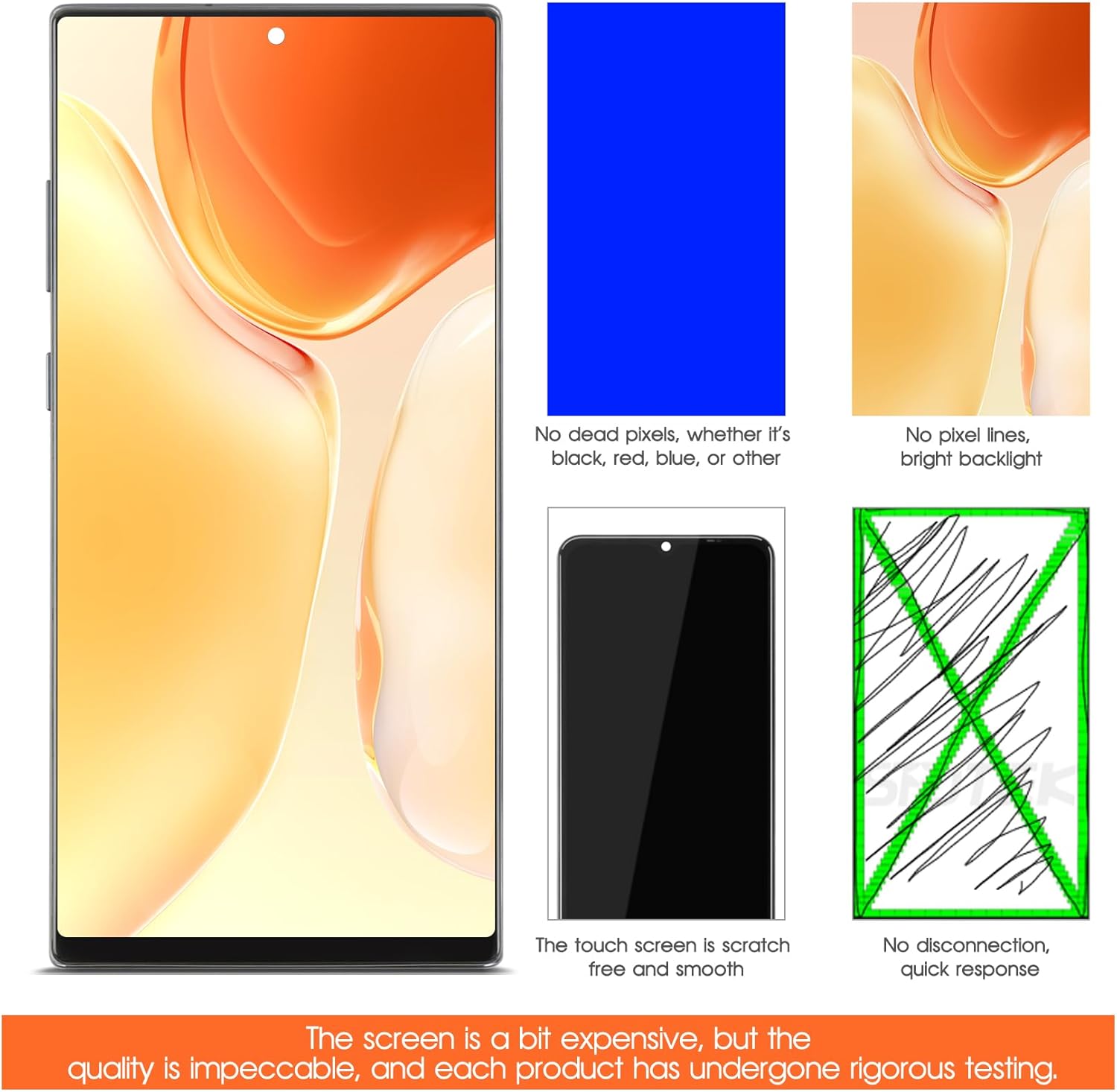 AGCUT Schermo Ricambio per Samsung Galaxy Note 10+ Plus - immagine 6