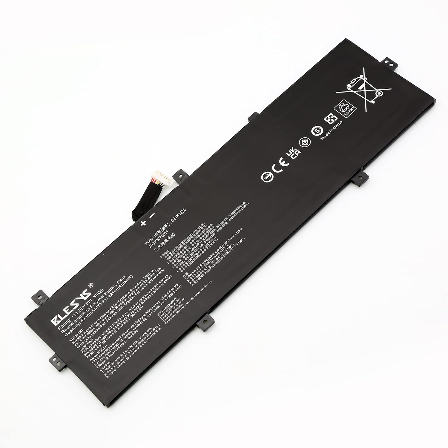 Blesys C31N1620 Batteria 11.55V 50Wh per ASUS Zenbook/PRO - immagine 3