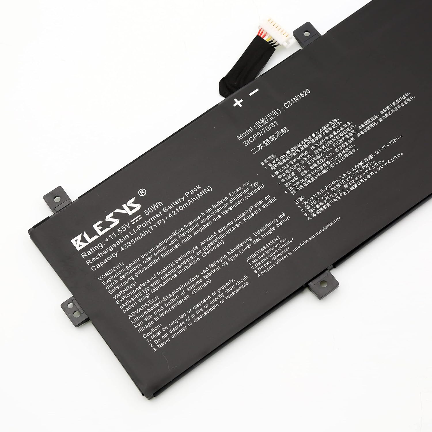 Blesys C31N1620 Batteria 11.55V 50Wh per ASUS Zenbook/PRO - immagine 5
