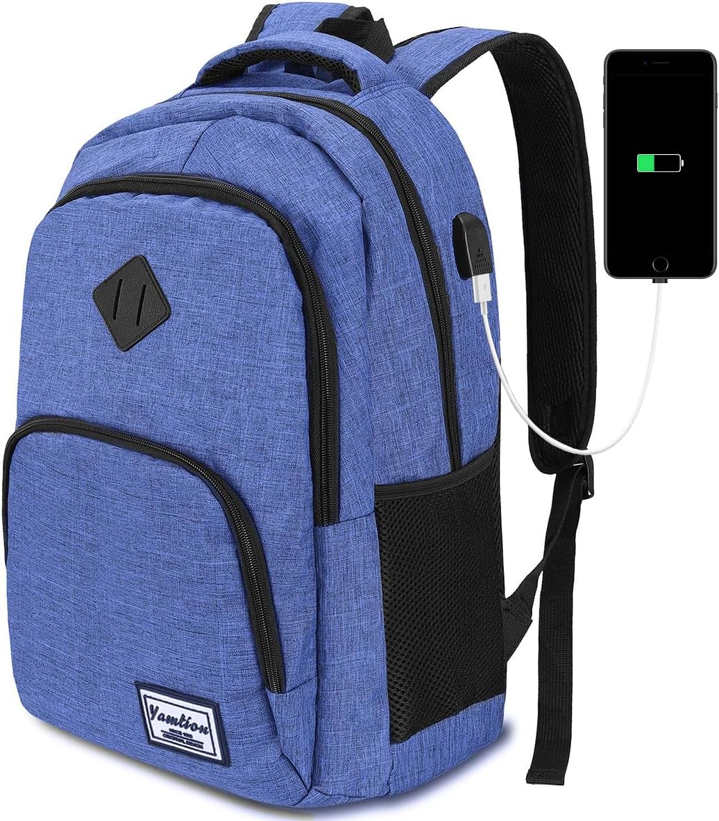 YAMTION Zaino Scuola per Ragazzi e Ragazze con USB - immagine 1