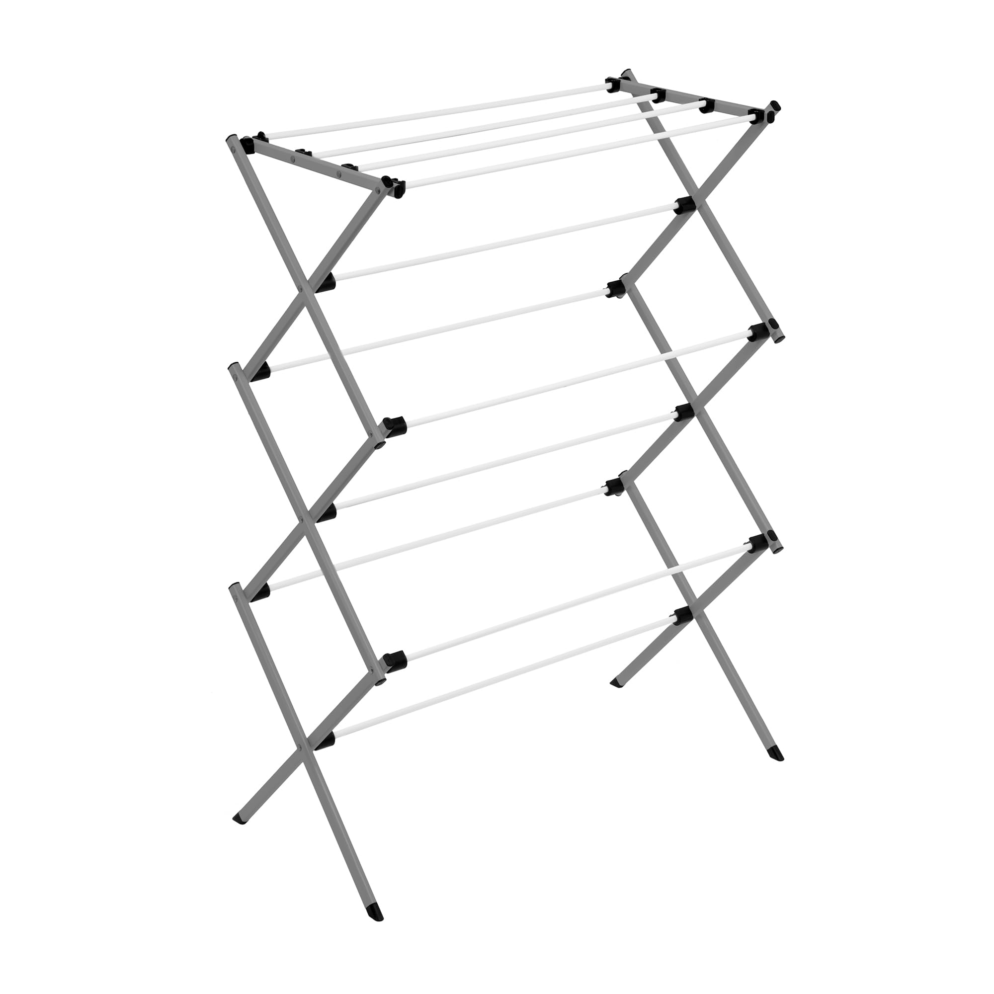 Honey Can Do DRY-09065 Stendino Pieghevole in Acciaio, Bianco/Argento