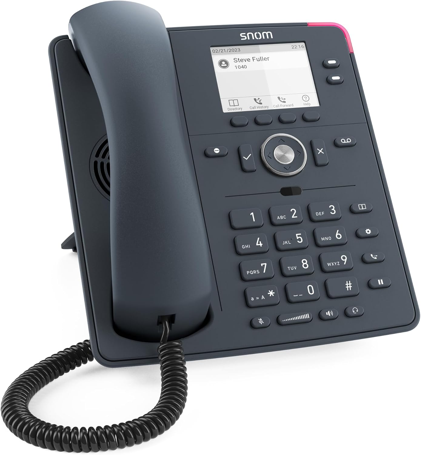 Snom D140 Telefono VoIP Fisso per Centralino, Grigio Ardesia - immagine 2