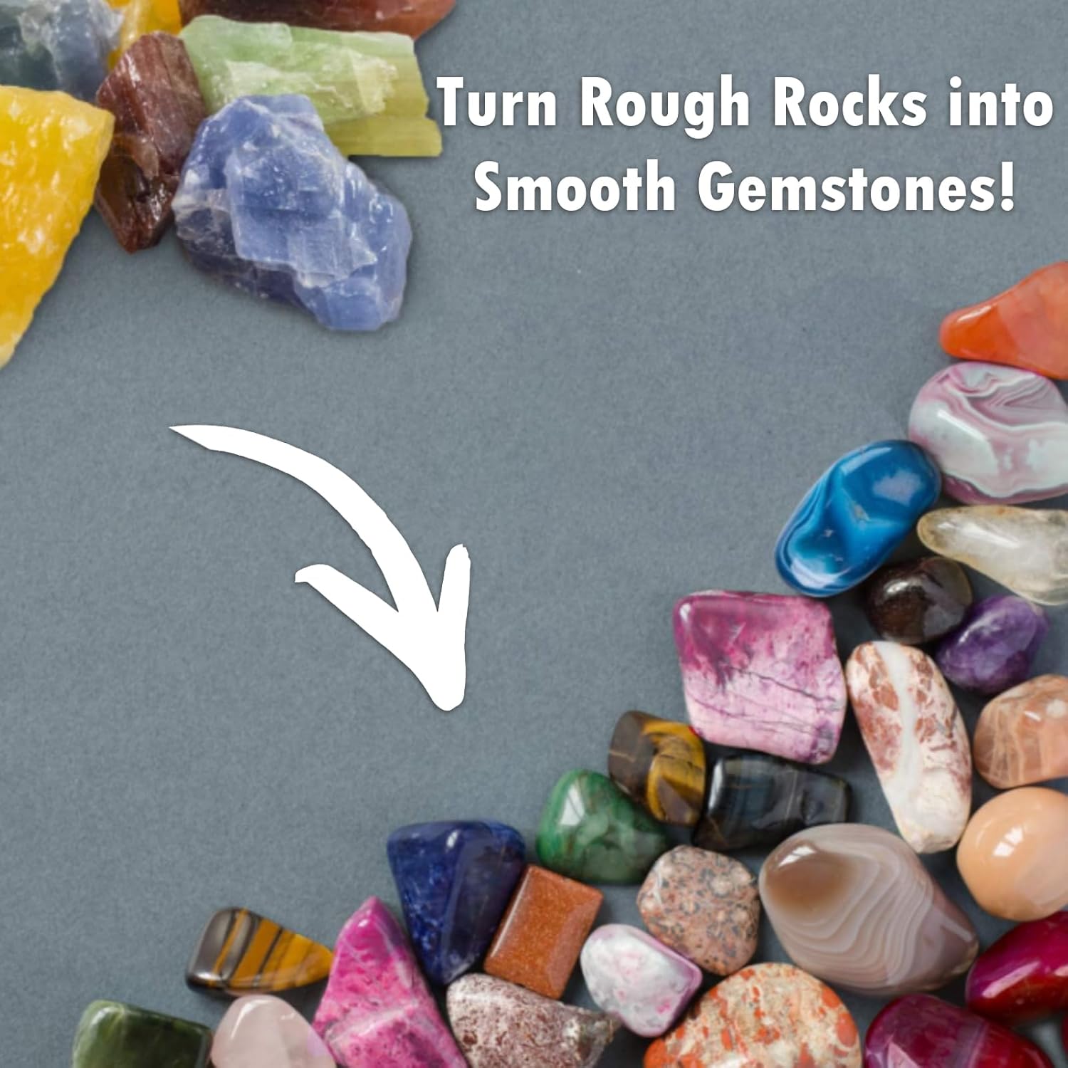 Wan2tlk Rock Tumbler Grit and Polish Refill Kit 2 kg - immagine 2