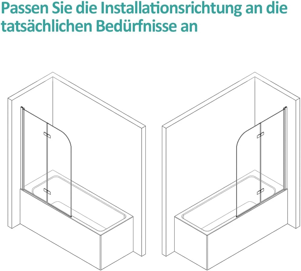 Emke Pannello Doccia per Vasca da Bagno 100x140 cm - immagine 6