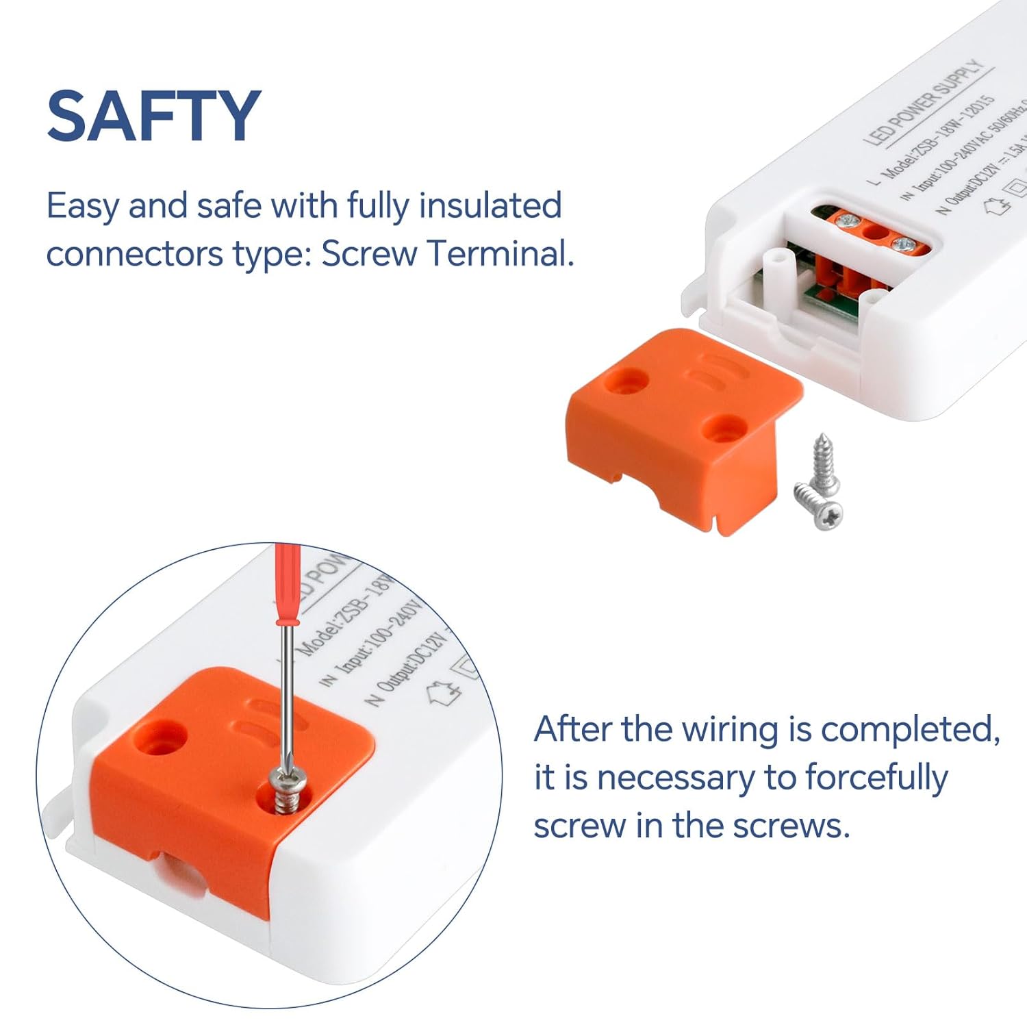 18W Trasformatore LED da 240V a 12V 1.5A - immagine 5
