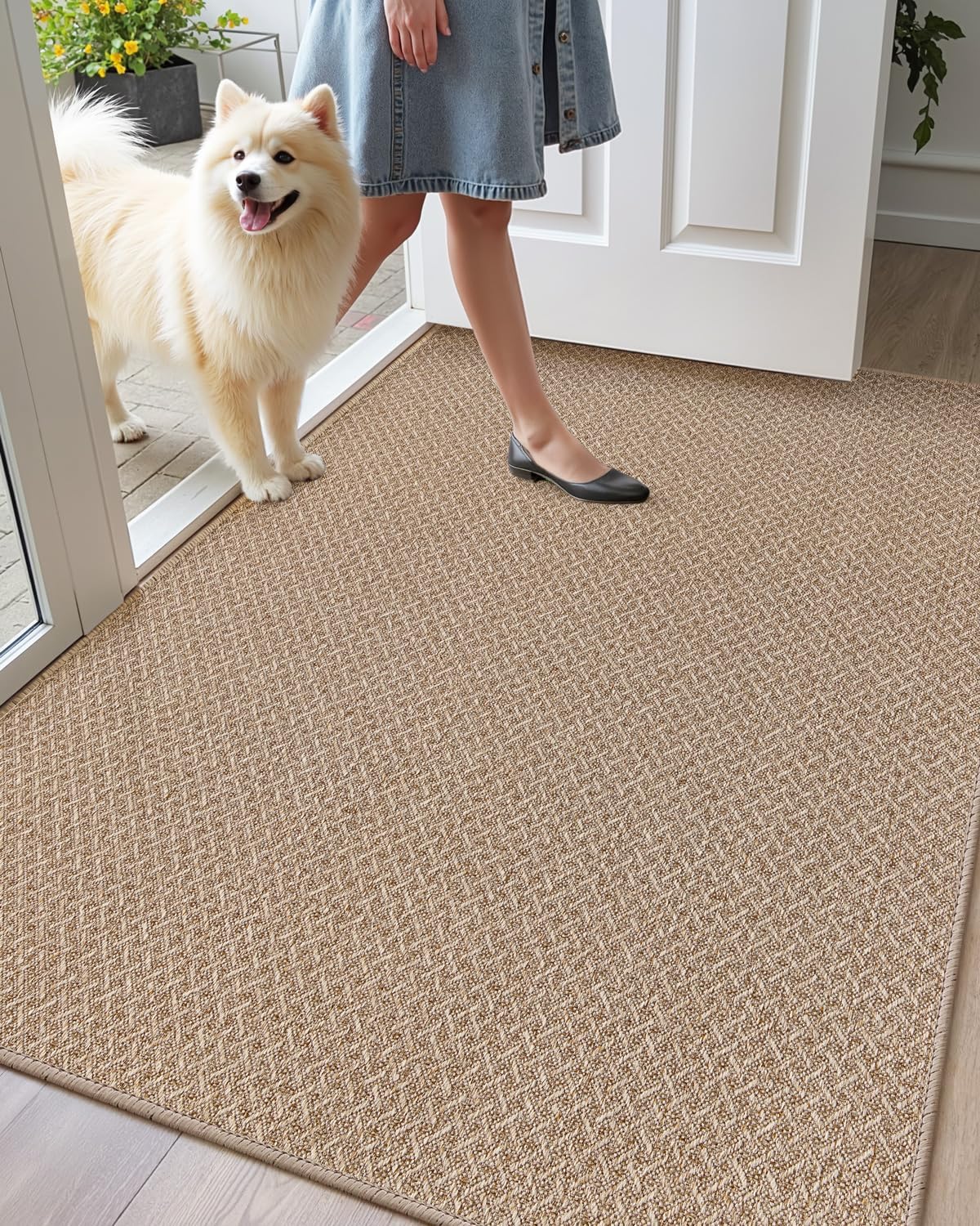 Color&geometry Zerbino Ingresso Antiscivolo 92x142cm, Kaki