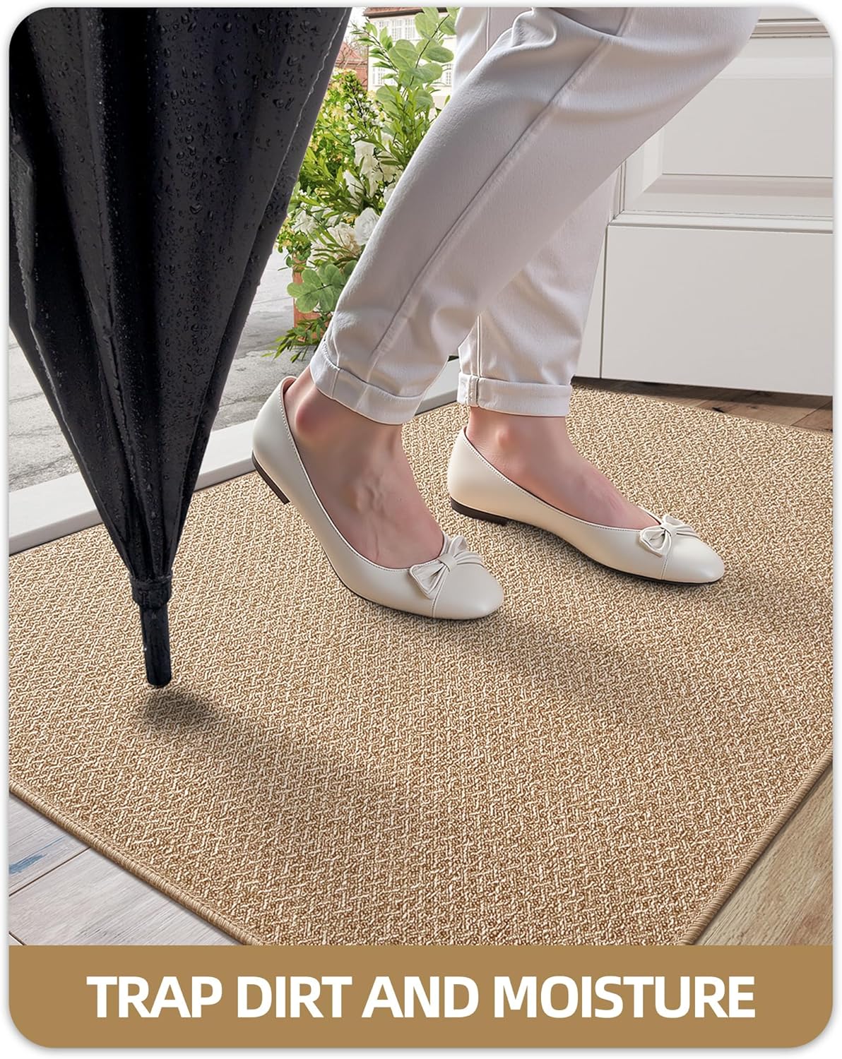 Color&geometry Zerbino Ingresso Antiscivolo 92x142cm, Kaki - immagine 6