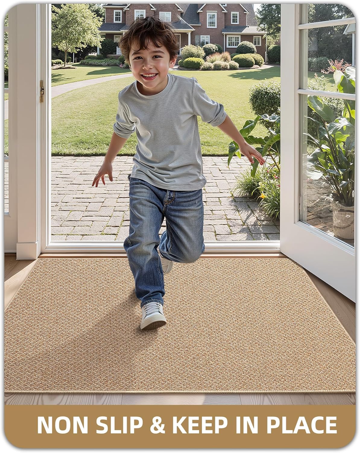 Color&geometry Zerbino Ingresso Antiscivolo 92x142cm, Kaki - immagine 7