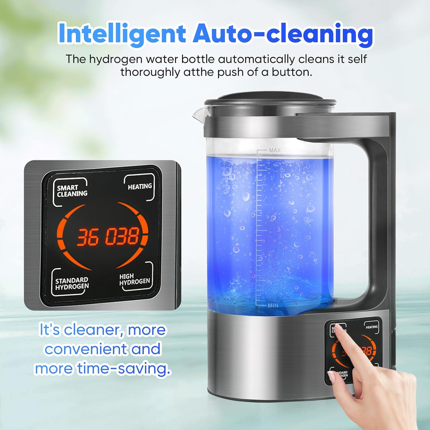 Jradse Generatore Acqua Idrogenata 2L Portatile - immagine 5