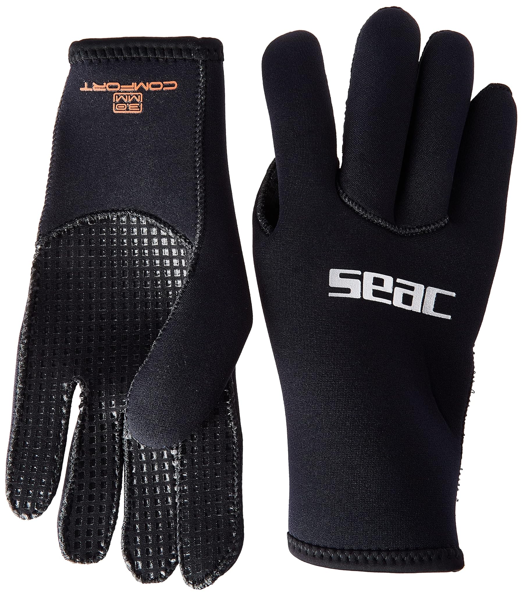 SEAC Comfort 3.0, Guanti da Sub in Neoprene da 3 mm e Palmo Anti Scivolo