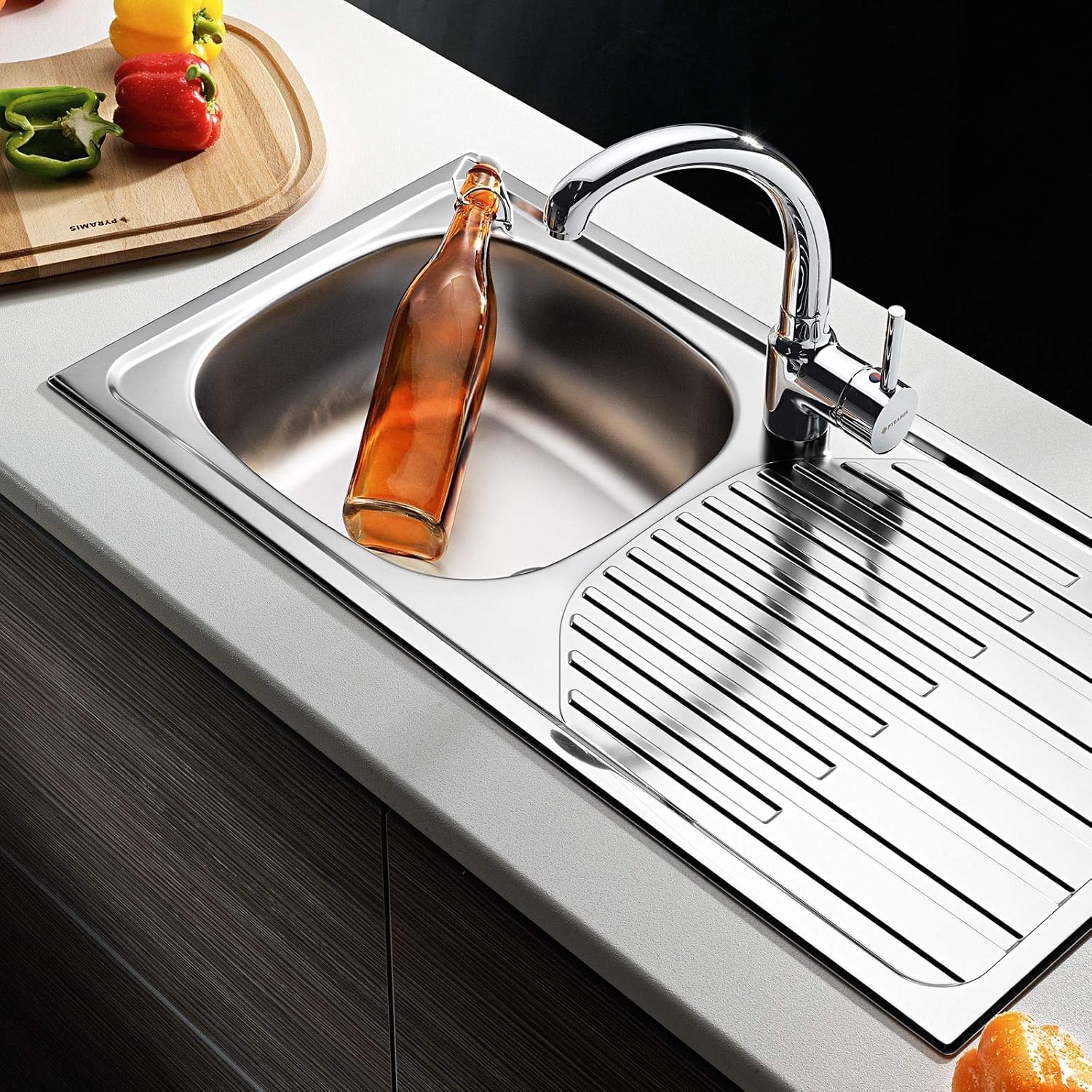 Pyramis ET33 Forcella Lavello Inox Incasso - immagine 5