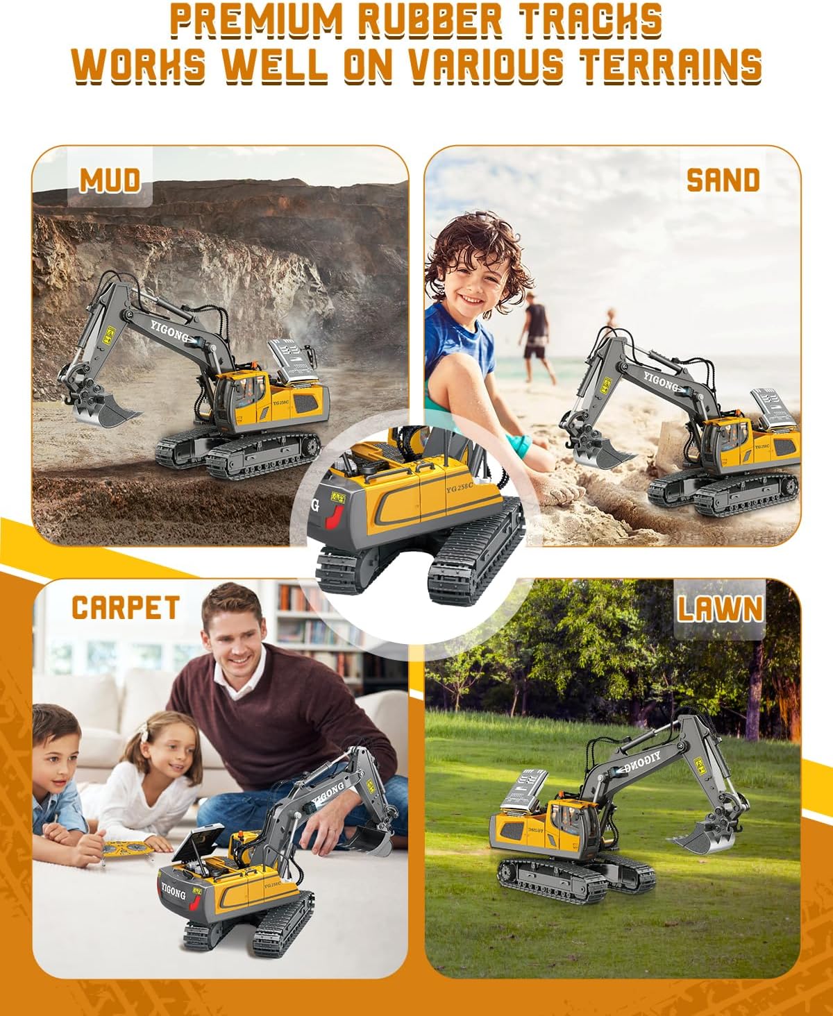 Trulloyoo Escavatore Telecomandato RC 11 Canali - immagine 4