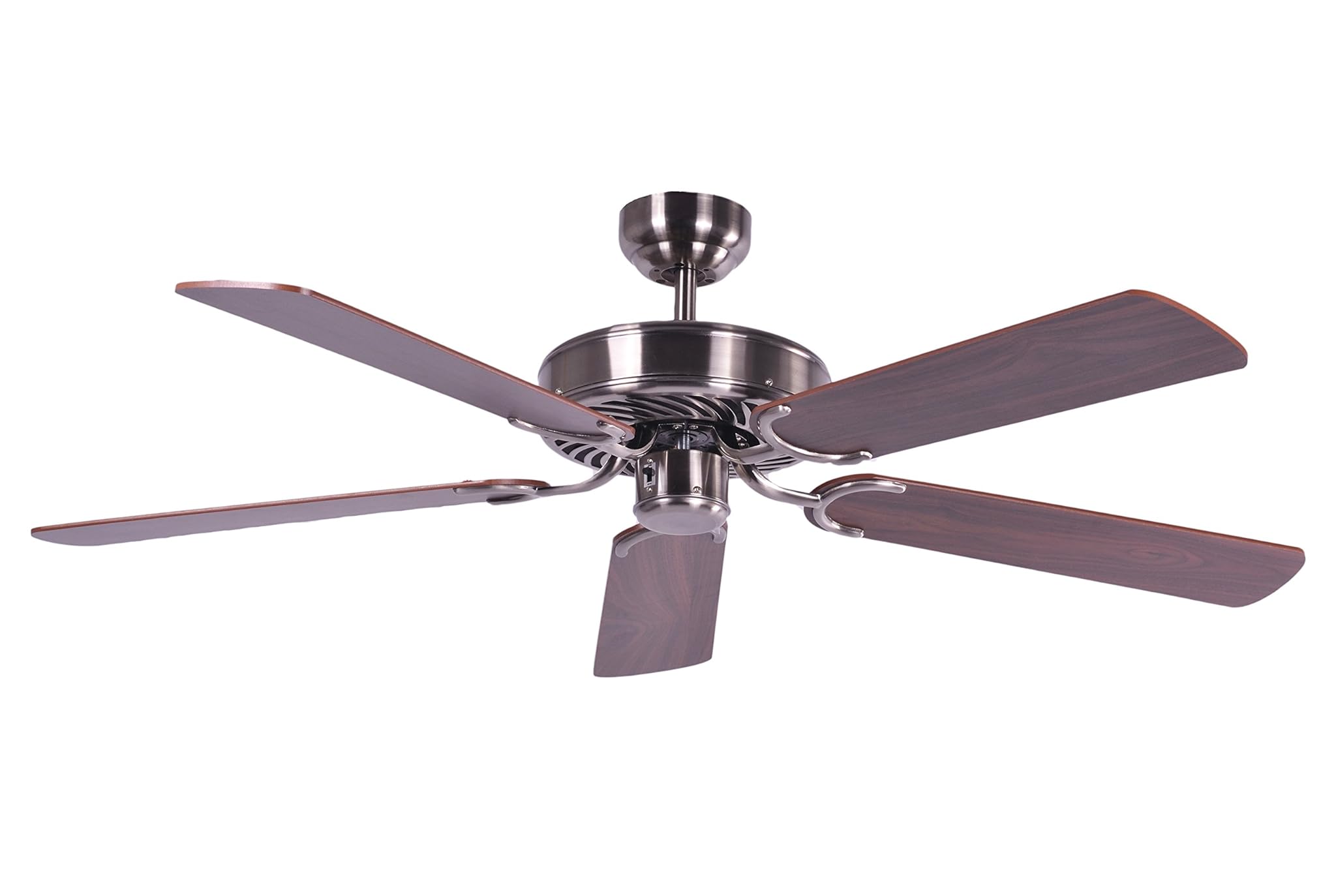 Ventilatore a Soffitto Potkuri 132cm, Argento Invecchiato