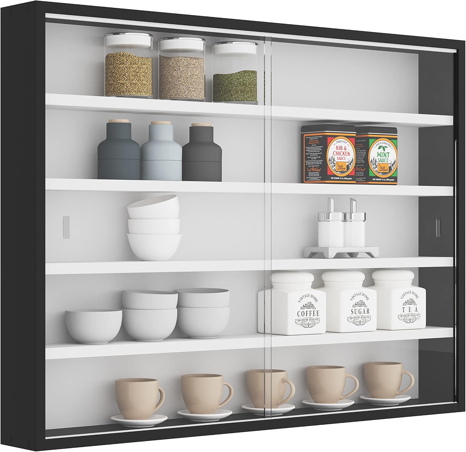 Inter Link Espositore da Parete Collecty Nero/Bianco - immagine 4