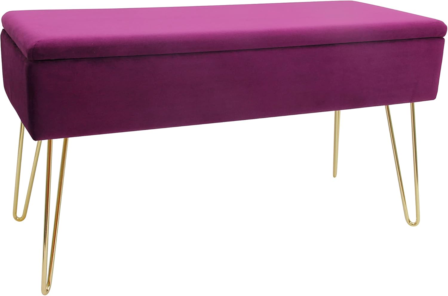 ECHTWERK Panca Scarlett, Misto Poliestere, Bacca, 75 x 30 x 42 cm - immagine 1