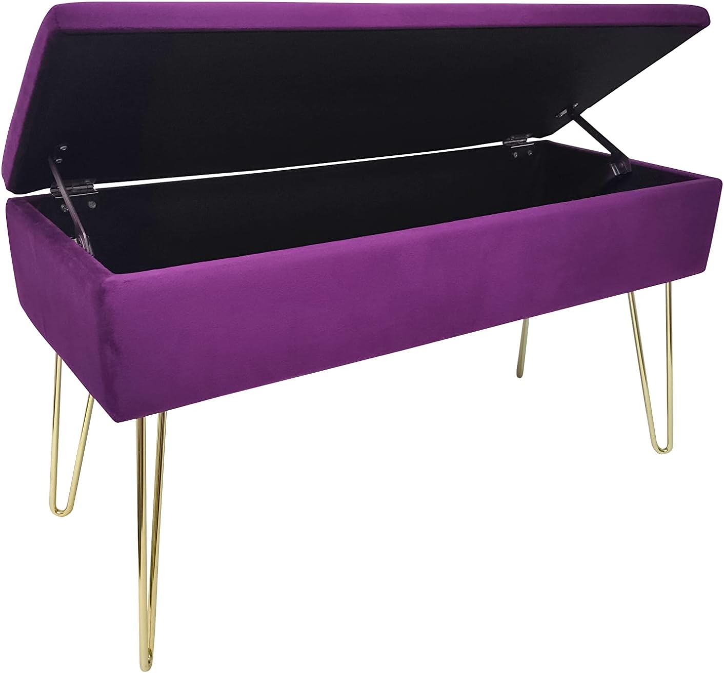 ECHTWERK Panca Scarlett, Misto Poliestere, Bacca, 75 x 30 x 42 cm - immagine 4