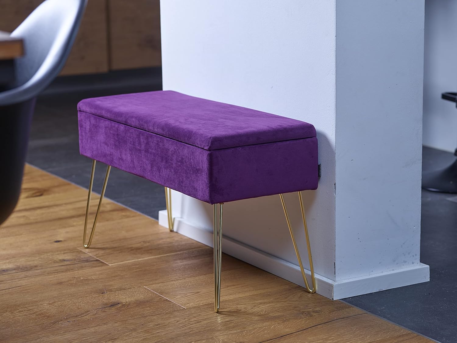 ECHTWERK Panca Scarlett, Misto Poliestere, Bacca, 75 x 30 x 42 cm - immagine 7