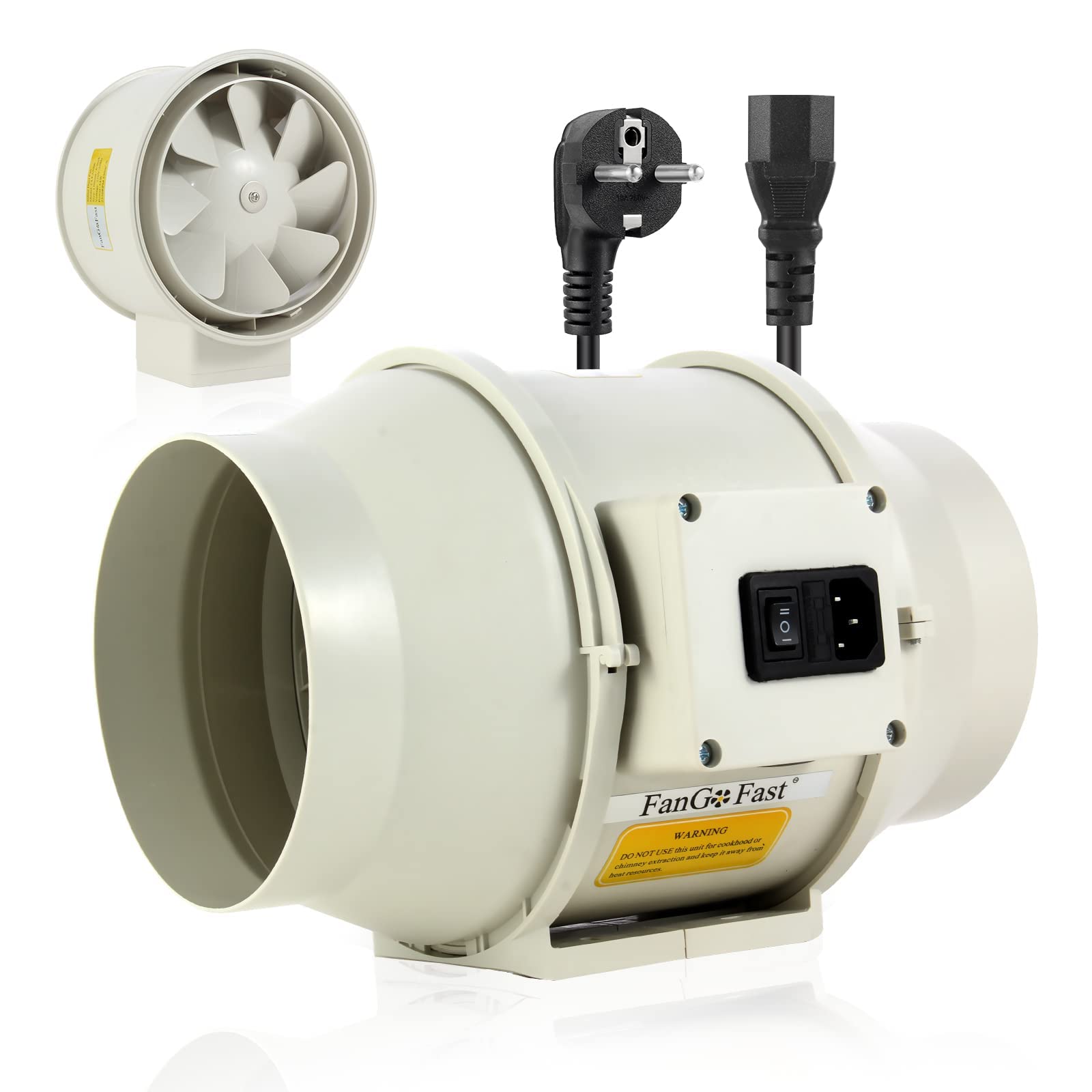 Fangofast Ventola Aspirazione 200mm 910m³/h