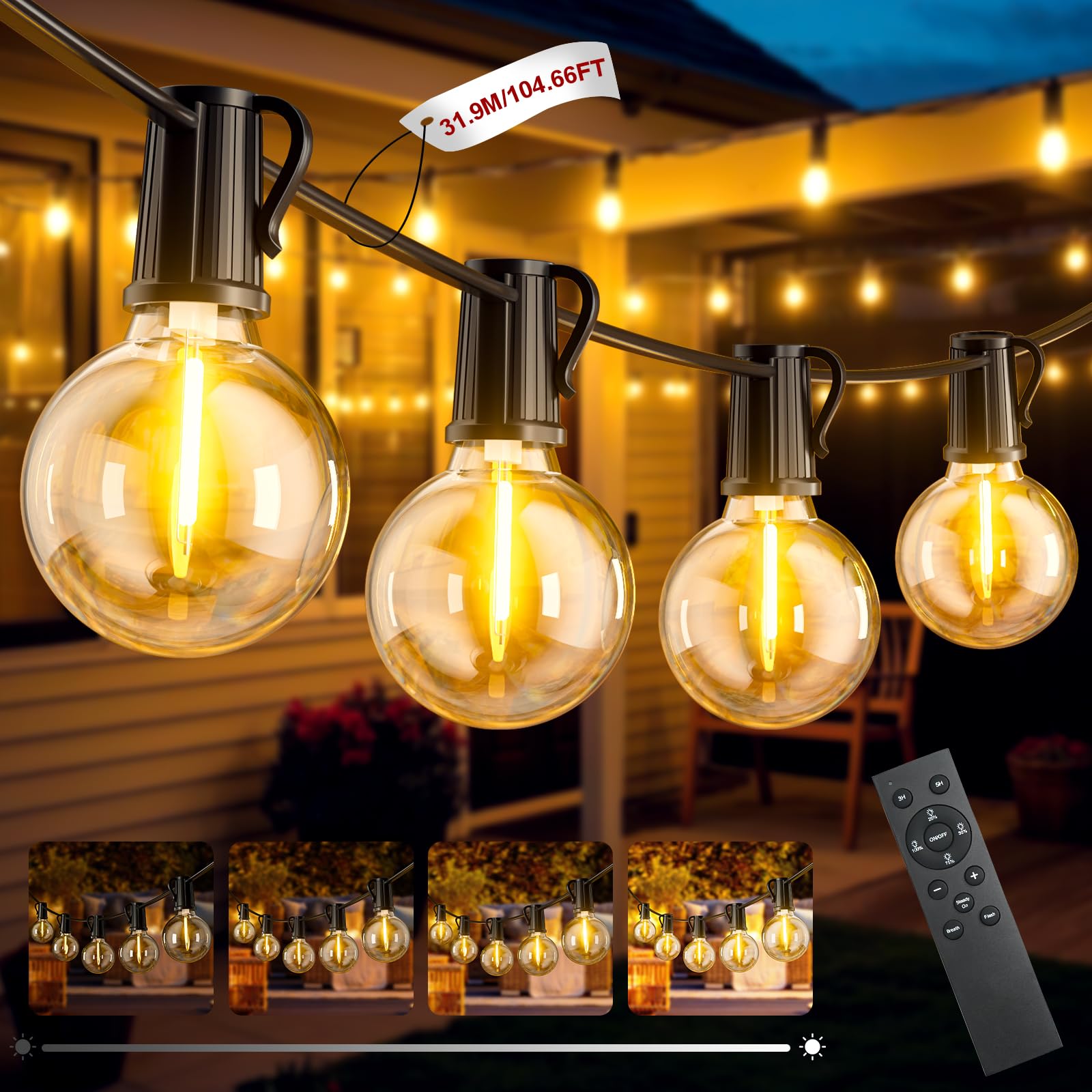 Fiflying Catena Luminosa Esterno 31.9M 45+2 G40 LED