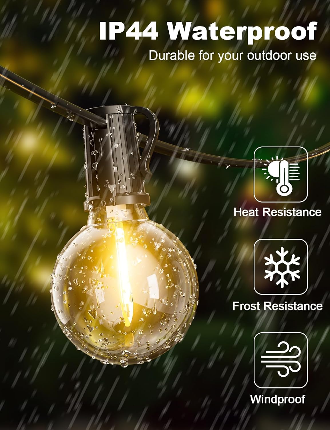 Fiflying Catena Luminosa Esterno 31.9M 45+2 G40 LED - immagine 3