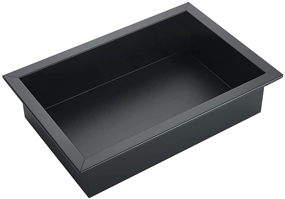 Sangogo Doccia Nicchia in Acciaio Inox Nero 31,5x20x8cm
