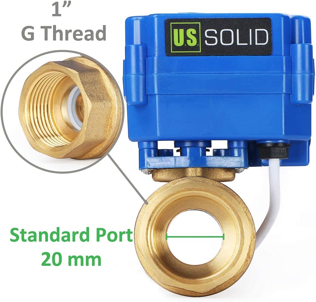 U.s. Solid Valvola a Sfera Motorizzata 1" Ottone - immagine 5