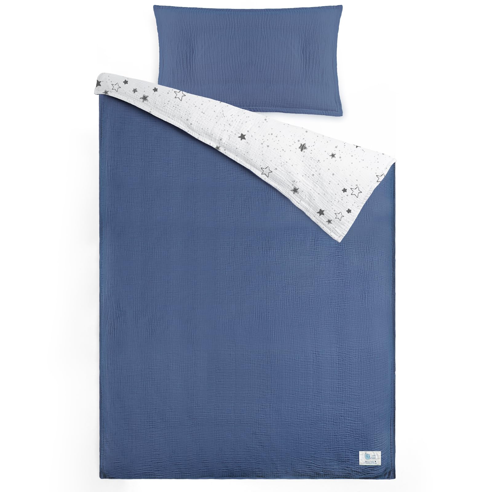 Lulumoon Biancheria da letto per bambini in mussola 100x135