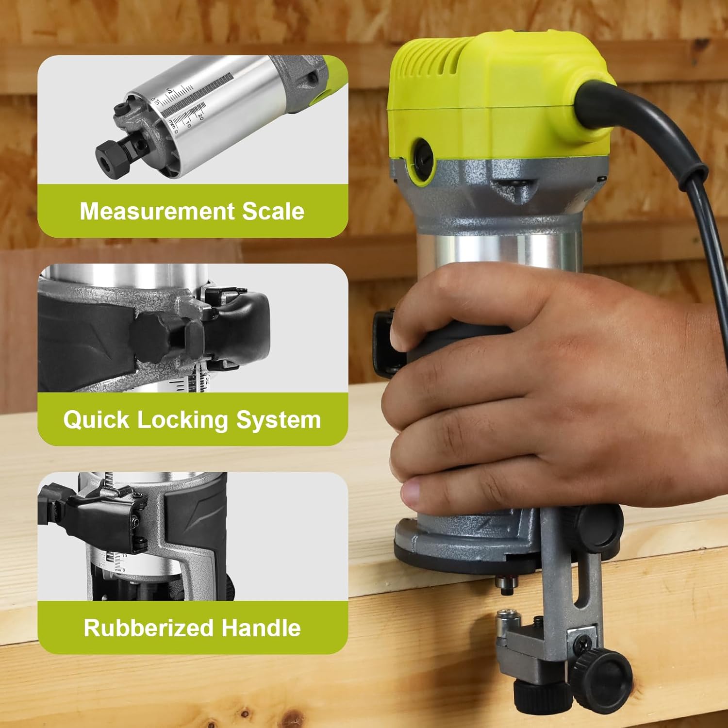 Dewinner Rifilatore Fresatrice Verticale Legno 7100W - immagine 7